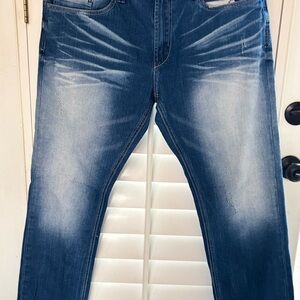 Evan X mens jeans 36 x 32‎ hemmed done professionally excellent